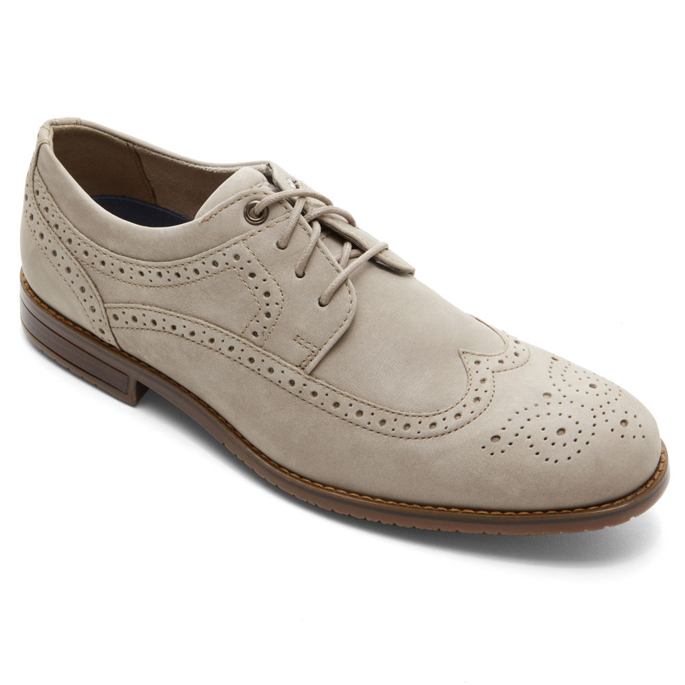 Oxfords Rockport Homem Cinzentas - Style Purpose 3 Wingtip - 04629EOFJ